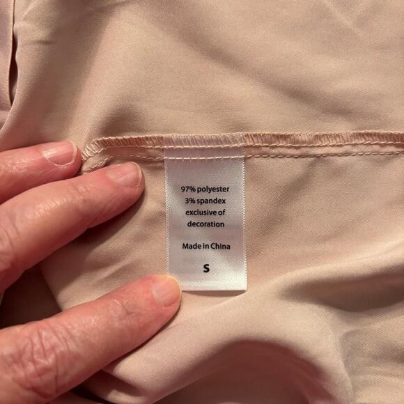 Serenedelicacy Shorts Pajama set Beige Size S - Picture 6 of 15